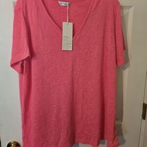 Women's Pink Short Sleeve Tee